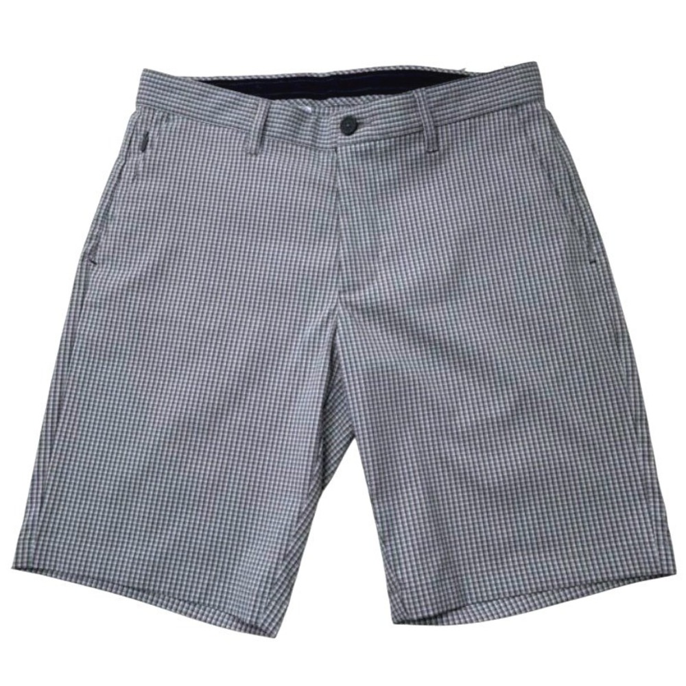 Tommy Bahama Mens 34 Ace Fairway Carbon Grey Micro Check Golf Shorts NWT